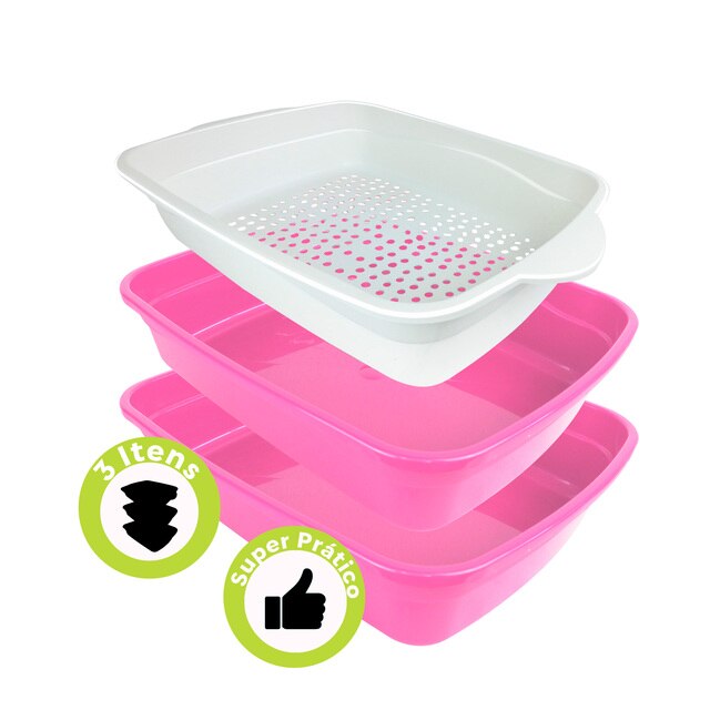 Caixa de areia furba bandeja sanitária wc gato premium