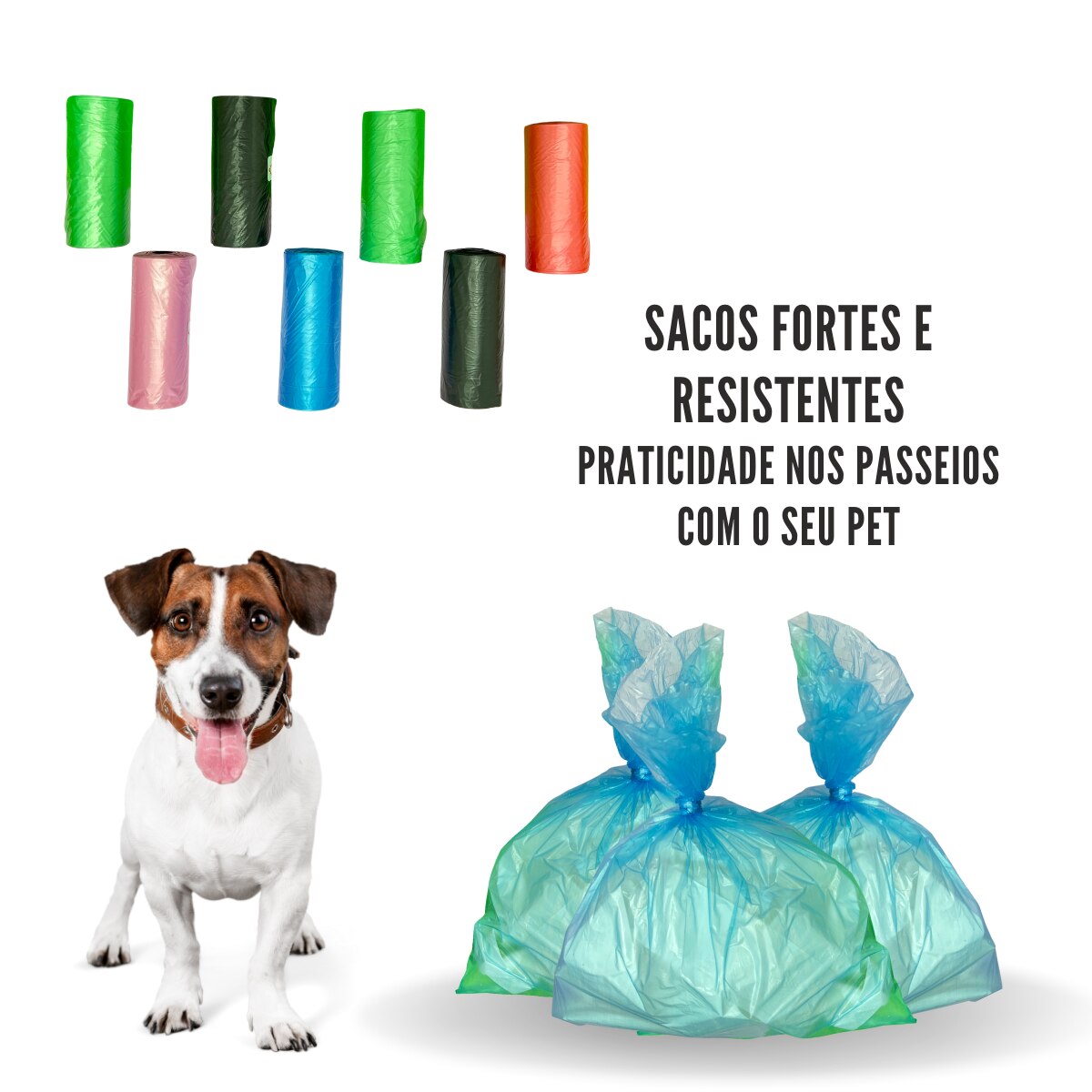Kit 36 Rolinhos C/ 15 Sacos De Lixo Coco Pet Gato E Cachorro - Image 4