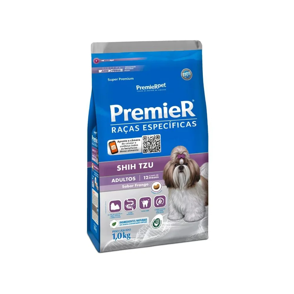 Ração PremieR Raças Específicas Shih-tzu para Cães Adultos - 1kg