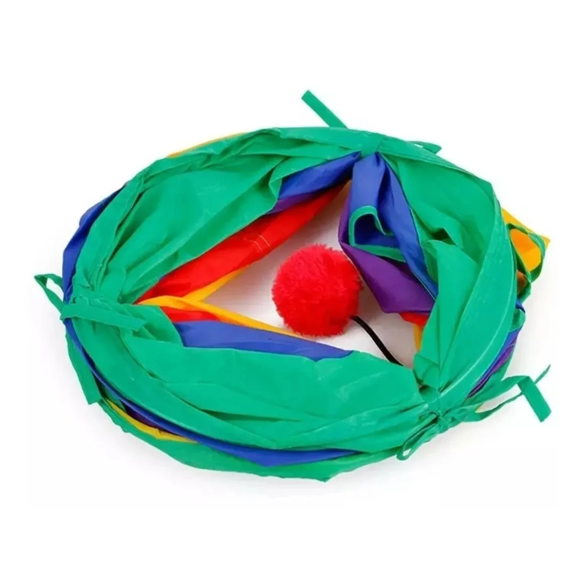 Túnel de Gato Dobrável com Bola, Brinquedo Dobrável - Image 3